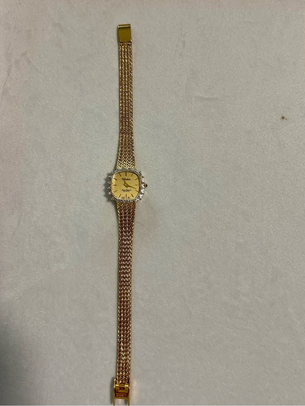Dufonte by Lucien Piccard vintage two tone bracelet watch